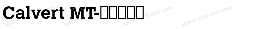 Calvert MT字体转换